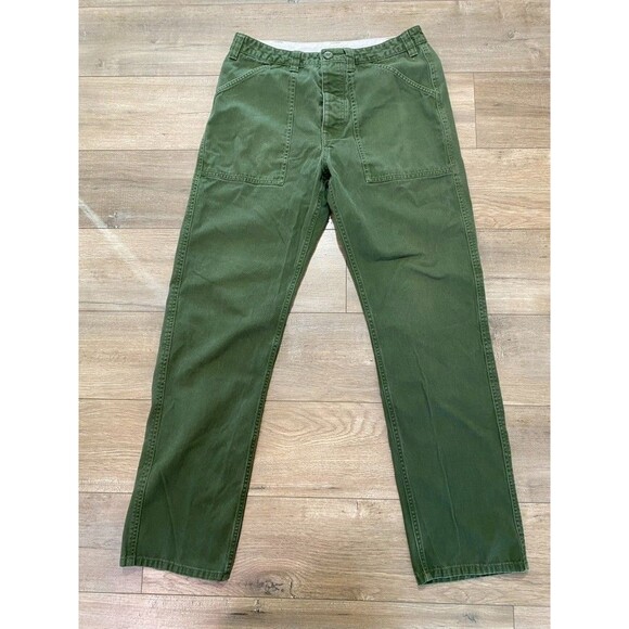 Topo Designs Other - Topo Designs Mens Size 32x31 Army Green Back Flap Pockets Outdoor Canvas Pants